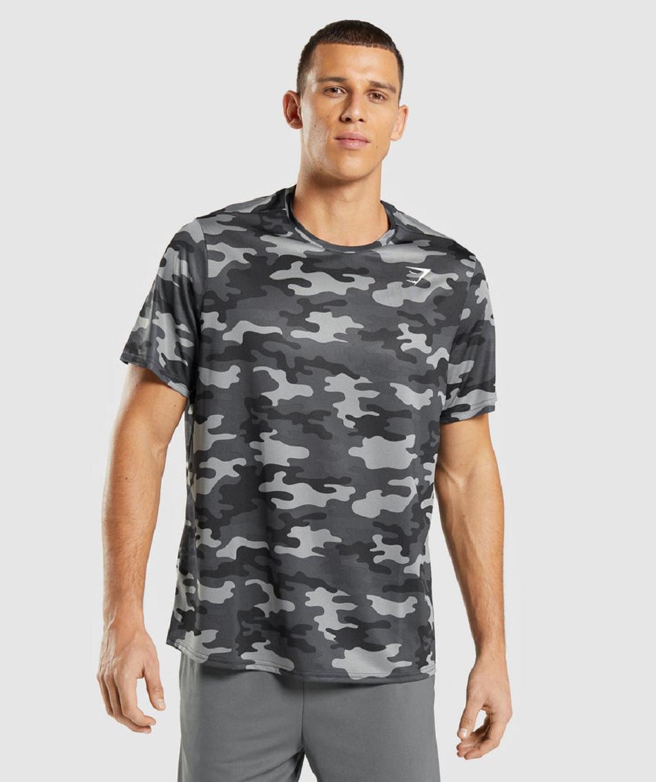 T Shirts Męskie Gymshark Arrival Szare | PL 3951DFM